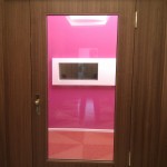 Wer vor der Google-Tür steht, sieht ziemlich viel pink
