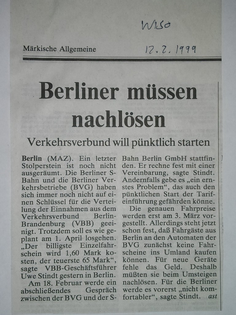 Mein erster MAZ-Artikel