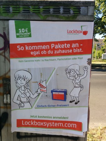 Werbung am Stromkasten