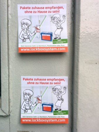 Klebezettelwerbung