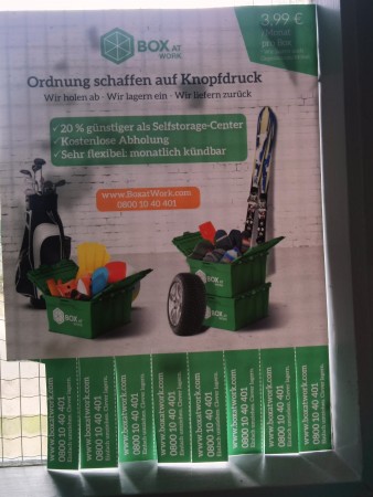 Klebezettelwerbung