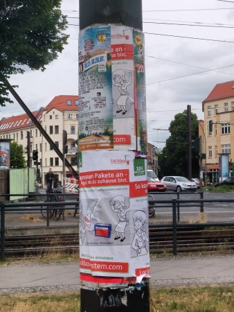 Klebezettelwerbung